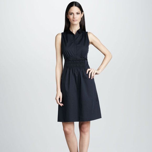 Elie Tahari Dresses & Skirts - Elie Tahari Christiana Popin Navy Dress Sleeveless